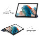 For Samsung Galaxy Tab A9 Tri-fold Stand PU Leather Tablet Case Full Protection Tablet Cover - Dark Blue Samsung Cases Mobile Tablet