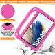 For Samsung Galaxy Tab A11 / A9 Case Shockproof Kickstand EVA Tablet Cover with Handle - Rose Samsung Cases Mobile Tablet