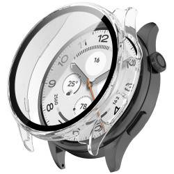 For Xiaomi Watch 5 Hard PC Watch Case with Tempered Glass Screen Film - Transparent