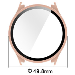 For Xiaomi Watch 5 Hard PC Watch Case with Tempered Glass Screen Film - Matte Black