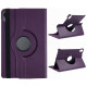 For Samsung Galaxy Tab S11 Case Rotating Stand PU Leather + PC Tablet Cover with Elastic Band - Purple Samsung Cases Mobile Tablet