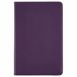 For Samsung Galaxy Tab S11 Case Rotating Stand PU Leather + PC Tablet Cover with Elastic Band - Purple