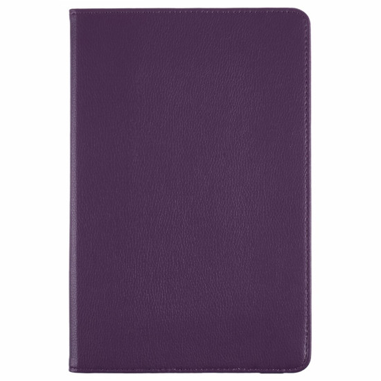 For Samsung Galaxy Tab S11 Case Rotating Stand PU Leather + PC Tablet Cover with Elastic Band - Purple Samsung Cases Mobile Tablet