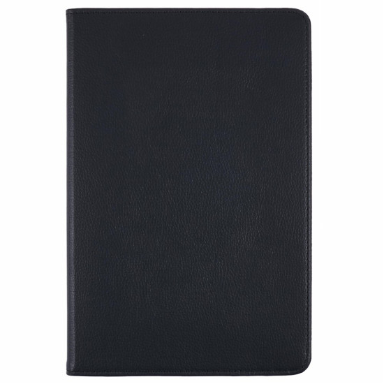 For Samsung Galaxy Tab S11 Case Rotating Stand PU Leather + PC Tablet Cover with Elastic Band - Black Samsung Cases Mobile Tablet