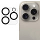 For iPhone 16 Pro / 16 Pro Max Camera Lens Protector Built-In Black Circles Tempered Glass Lens Film Apple Screen Protectors