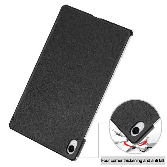 For Samsung Galaxy Tab S11 Case Anti-Drop Leather Stand Tablet Cover - Black Samsung Cases Mobile Tablet