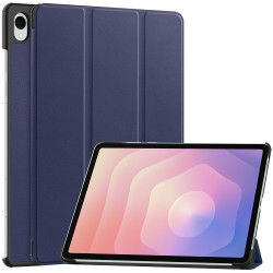 For Samsung Galaxy Tab S11 Case Anti-Drop Leather Stand Tablet Cover - Blue
