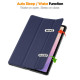 For Samsung Galaxy Tab S11 Case Anti-Drop Leather Stand Tablet Cover - Blue Samsung Cases Mobile Tablet