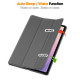 For Samsung Galaxy Tab S11 Case Anti-Drop Leather Stand Tablet Cover - Grey Samsung Cases Mobile Tablet
