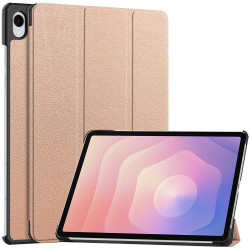 For Samsung Galaxy Tab S11 Case Anti-Drop Leather Stand Tablet Cover - Rose Gold