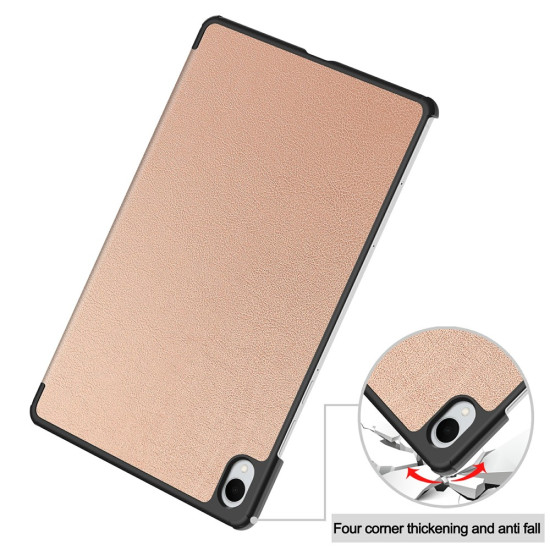 For Samsung Galaxy Tab S11 Case Anti-Drop Leather Stand Tablet Cover - Rose Gold Samsung Cases Mobile Tablet