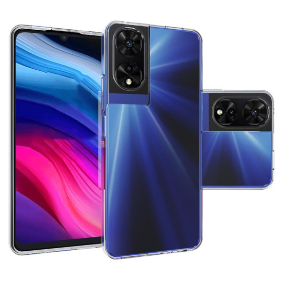 For TCL 505 Case Clear TPU Phone Protective Cover Ultra-thin Phone Shell with Big Lens Hole TCL Mobile Cases