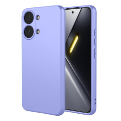 For Xiaomi Poco X8 Pro Max 5G Case Liquid Silicone Feel Soft TPU Protective Phone Cover - Purple