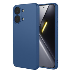 For Xiaomi Poco X8 Pro Max 5G Case Liquid Silicone Feel Soft TPU Protective Phone Cover - Blue