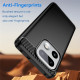 For Realme 16 Pro+ 5G Case Protective Phone Cover Carbon Fiber Texture Brushed - Black Oppo Realme Cases Mobile
