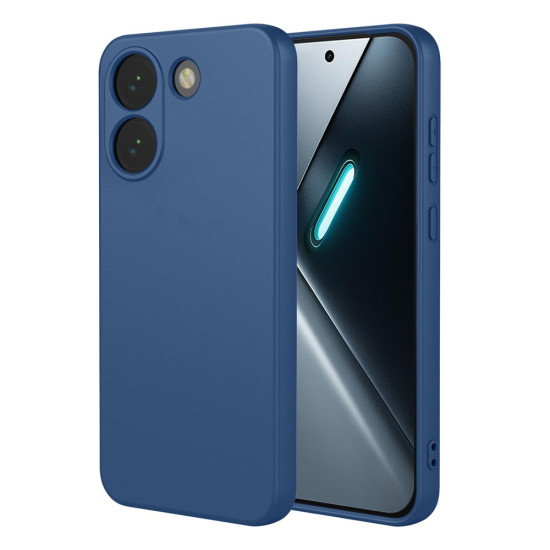 For Xiaomi Poco X8 Pro 5G Case Liquid Silicone Feel Soft TPU Protective Phone Cover - Blue XIAOMI Cases Mobile