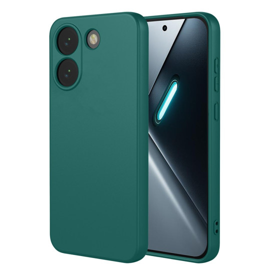 For Xiaomi Poco X8 Pro 5G Case Liquid Silicone Feel Soft TPU Protective Phone Cover - Blackish Green XIAOMI Cases Mobile