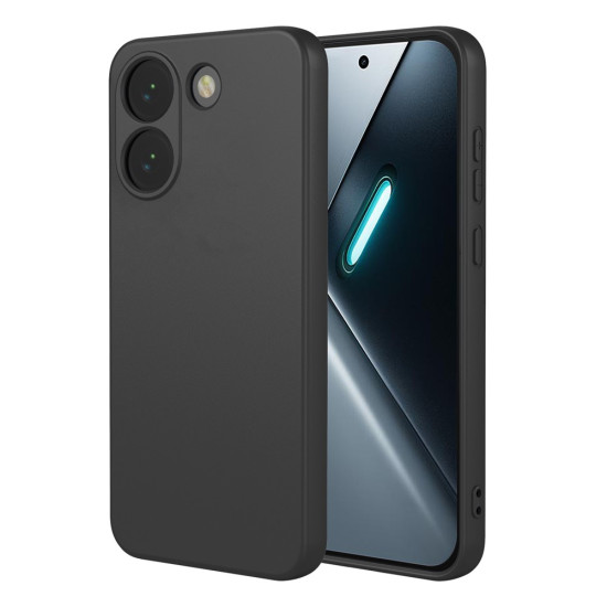 For Xiaomi Poco X8 Pro 5G Case Liquid Silicone Feel Soft TPU Protective Phone Cover - Black XIAOMI Cases Mobile