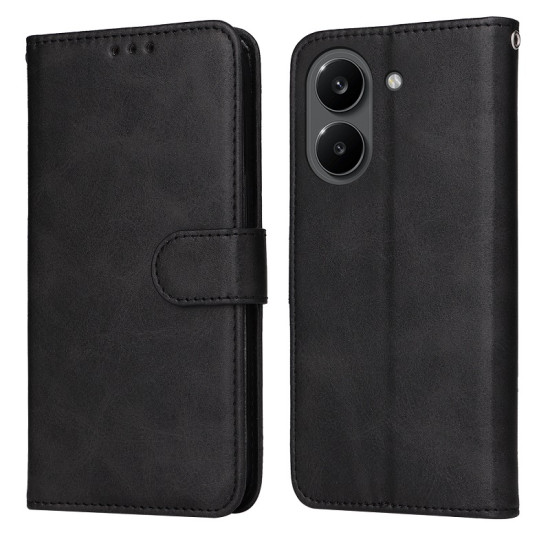 For Xiaomi Poco X8 Pro 5G / Xiaomi Redmi Turbo 5 5G Case Wallet PU Leather Folio Flip Phone Cover - Black XIAOMI Cases Mobile