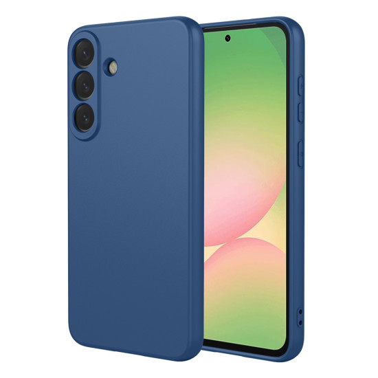 For Samsung Galaxy A57 5G Case Liquid Silicone Feel Soft TPU Protective Phone Cover - Blue Samsung Cases Mobile