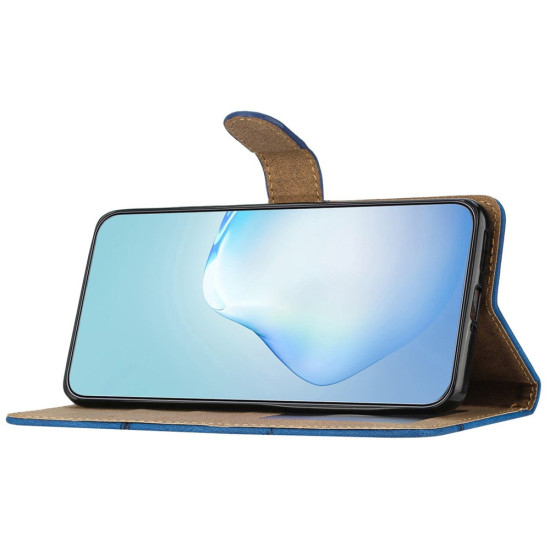 Θήκη Πορτοφόλι με Βάση Στήριξης Σχέδιο Γραμμές για Samsung Galaxy A57 5G - Μαύρο Samsung Θήκες Κινητών