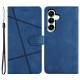 Θήκη Πορτοφόλι με Βάση Στήριξης Σχέδιο Γραμμές για Samsung Galaxy A37 5G - Μπλε Samsung Θήκες Κινητών