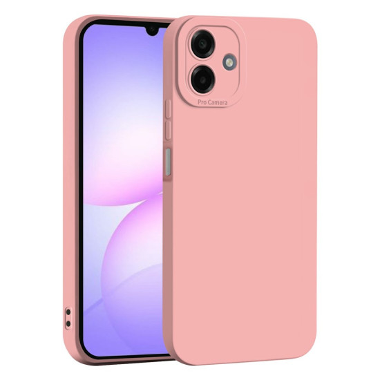 For Samsung Galaxy A07 4G Case Precise Camera Cutouts Soft TPU Shockproof Phone Cover - Pink Samsung Cases Mobile