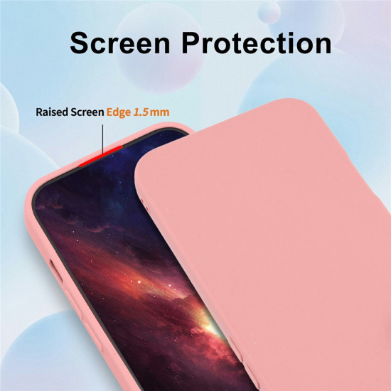 For Samsung Galaxy A07 4G Case Precise Camera Cutouts Soft TPU Shockproof Phone Cover - Pink Samsung Cases Mobile