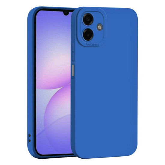 For Samsung Galaxy A07 4G Case Precise Camera Cutouts Soft TPU Shockproof Phone Cover - Dark Blue Samsung Cases Mobile