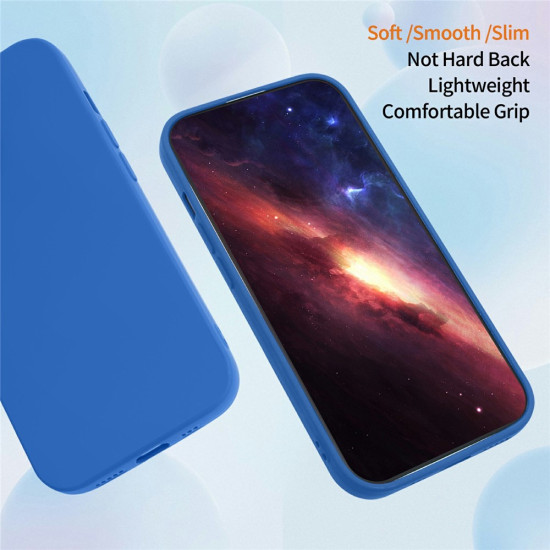 For Samsung Galaxy A07 4G Case Precise Camera Cutouts Soft TPU Shockproof Phone Cover - Dark Blue Samsung Cases Mobile