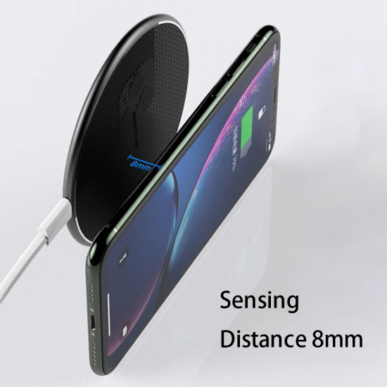 Q25 15W Qi Wireless Charger Metal Phone Ultra-Thin Fast Charging Pad Apple Cables Adapters & Chargers