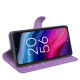 For TCL 505 Case Litchi Texture Shockproof Leather Wallet Phone Cover - Purple TCL Mobile Cases