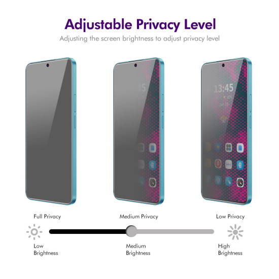 For Nothing Phone (3) 5G Anti-Spy Film ENKAY Hat-Prince Anti-Glare Screen Protector Tempered Glass - Black Nothing Screen Protectors