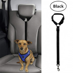 High-quality Adjustable Portable Dog Cat Harness Car Seat Belt Pet Leash - Black High-quality Adjustable Portable Dog Cat Harness Car Seat Belt Pet Leash - Black