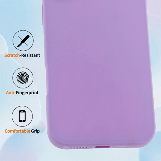 For Samsung Galaxy S26 Case Precise Camera Cutouts Soft TPU Shockproof Phone Cover - Purple Samsung Cases Mobile