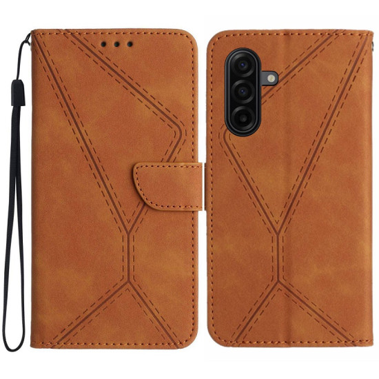 Θήκη Πορτοφόλι με Βάση Στήριξης για Samsung Galaxy S26 - Καφέ Samsung Θήκες Κινητών