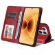 Θήκη Πορτοφόλι με Βάση Στήριξης για Xiaomi 17 - Κόκκινο XIAOMI Θήκες Κινητών