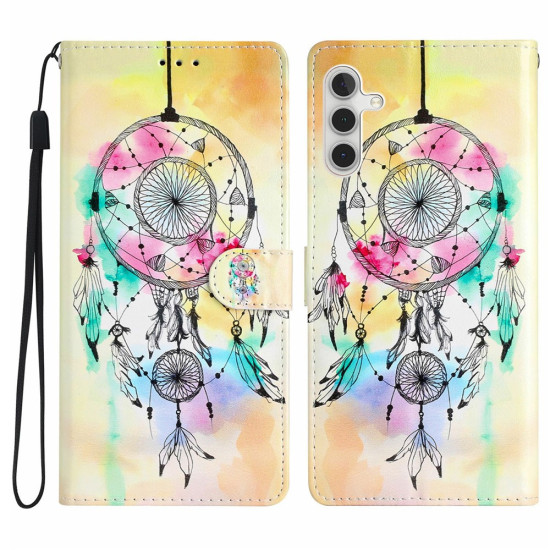 For Samsung Galaxy A36 5G Wallet Case PU Leather Pattern Printing Stand Phone Cover with Strap - Wind Chime Samsung Cases Mobile