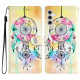 For Samsung Galaxy A36 5G Wallet Case PU Leather Pattern Printing Stand Phone Cover with Strap - Wind Chime Samsung Cases Mobile