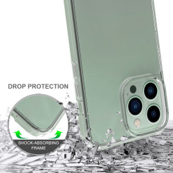 2mm Crystal Clear TPU Case Protective Phone Shell for iPhone 15 Pro Max