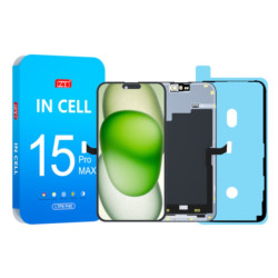 ZY LCD Screen with Digitizer Touch Screen for iPhone 15 Pro Max FHD1080p - Black