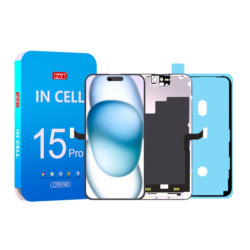 ZY LCD Screen with Digitizer Touch Screen for iPhone 15 Pro FHD1080p - Black