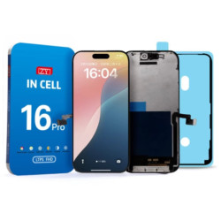 ZY LCD Screen with Digitizer Touch Screen for iPhone 16 Pro FHD1080p - Black