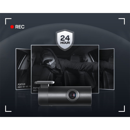 70Mai Camera for Car Mirror DVR 1080P - Black Gadgets - Toys - Hobby