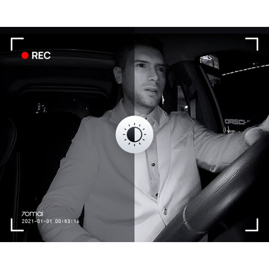 70Mai Camera for Car Mirror DVR 1080P - Black Gadgets - Toys - Hobby