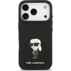 Karl Lagerfeld Metal Ikonik Θήκη Σιλικόνης για iPhone 17 Pro - Back