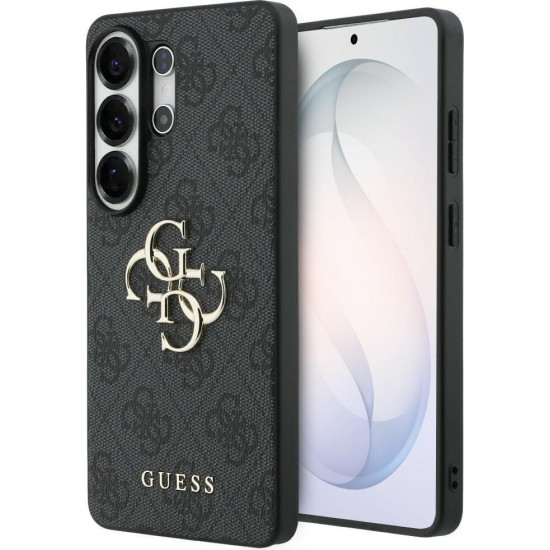 Guess PU 4G Metal Logo Case για Samsung Galaxy S26 Ultra - Σκούρο Γκρι Apple Θήκες Κινητών