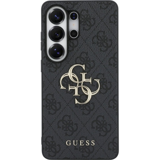 Guess PU 4G Metal Logo Case για Samsung Galaxy S26 Ultra - Σκούρο Γκρι Apple Θήκες Κινητών