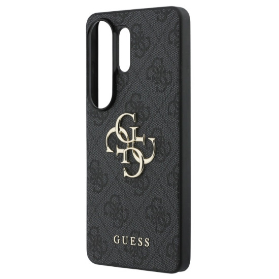 Guess PU 4G Metal Logo Case για Samsung Galaxy S26 Ultra - Σκούρο Γκρι Apple Θήκες Κινητών
