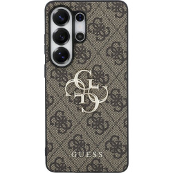 Guess PU 4G Metal Logo Case for Samsung Galaxy S26 Ultra - Brown